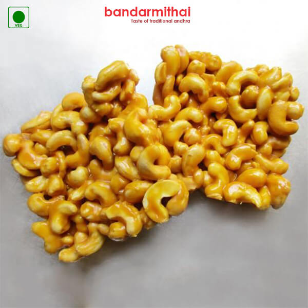 Kaju Mithai / Cashew Mithai - Bandar Mithai (Andhra Home Foods)