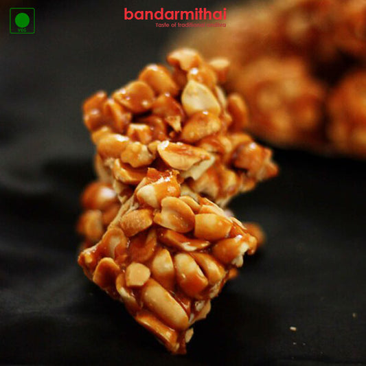 Palli Chikki / Peanut Barfi - Bandar Mithai (Andhra Home Foods)