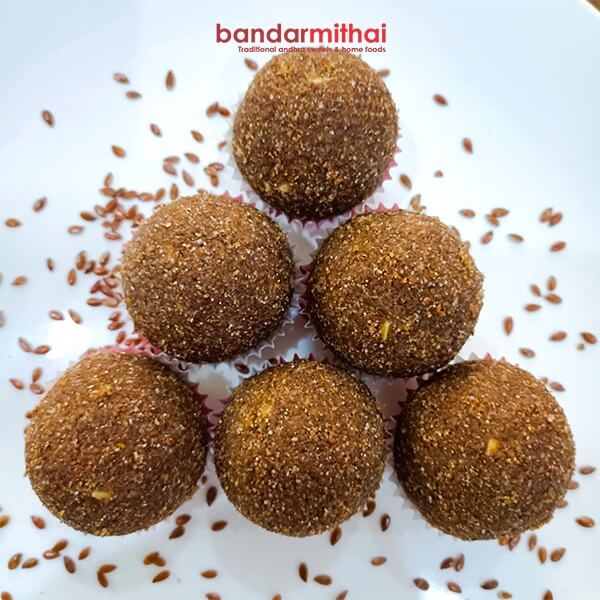 flax seeds laddu from bandar mithai traditional home foods