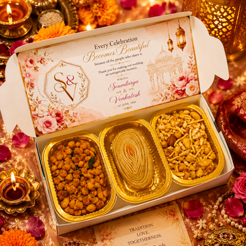 Classic Elegance Box (Kara Boondi + Madata Kaja + Mixture) - Delivery Charges Not Included ⚠️