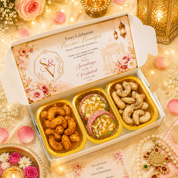 Cashew Crown Collection Box (Ghee Fried Masala Cashew + Cashew Kargil + Ghee Fried Pepper Cashew)