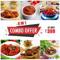 Pickles (6 in 1) Combo Pack - Free Delivery - Bandar Mithai (Andhra Home Foods)