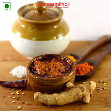 Ginger Pickle / Allam Pachadi - Bandar Mithai (Andhra Home Foods)