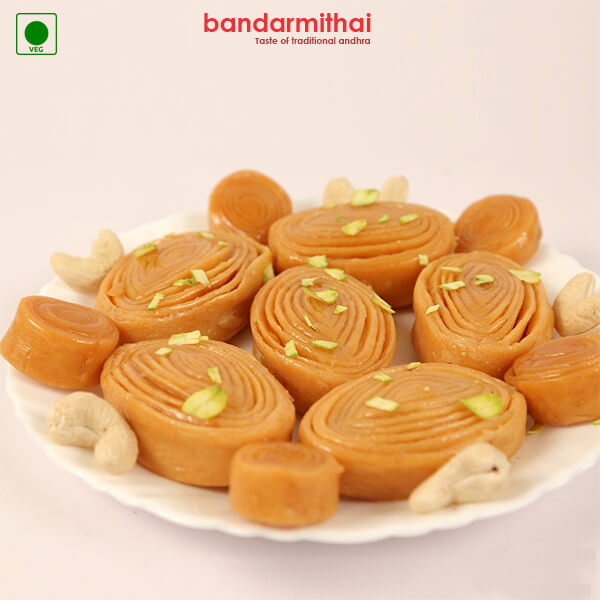 Madatha Kaja (Ghee) - Bandar Mithai (Andhra Home Foods)